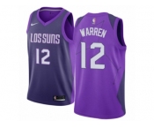 Women Nike Phoenix Suns #12 T.J. Warren Swingman Purple NBA Jersey - City Edition