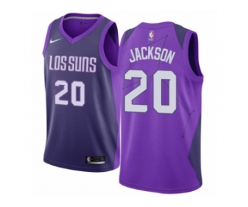 Women Nike Phoenix Suns #20 Josh Jackson Swingman Purple NBA Jersey - City Edition