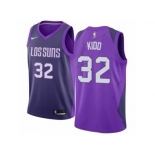 Women Nike Phoenix Suns #32 Jason Kidd Swingman Purple NBA Jersey - City Edition