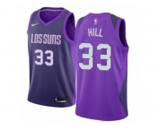 Women Nike Phoenix Suns #33 Grant Hill Swingman Purple NBA Jersey - City Edition