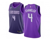 Women Nike Phoenix Suns #4 Tyson Chandler Swingman Purple NBA Jersey - City Edition