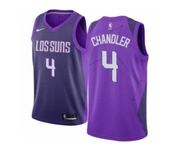 Women Nike Phoenix Suns #4 Tyson Chandler Swingman Purple NBA Jersey - City Edition