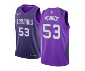 Women Nike Phoenix Suns #53 Greg Monroe Swingman Purple NBA Jersey - City Edition