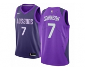 Women Nike Phoenix Suns #7 Kevin Johnson Swingman Purple NBA Jersey - City Edition