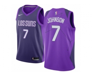 Women Nike Phoenix Suns #7 Kevin Johnson Swingman Purple NBA Jersey - City Edition