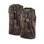 Women's Nike Phoenix Suns #1 Devin Booker Swingman Camo Realtree Collection NBA Jersey