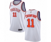 Women's Nike Phoenix Suns #11 Jamal Crawford Authentic White NBA Jersey - Association Edition