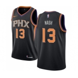 Women's Nike Phoenix Suns #13 Steve Nash Authentic Black Alternate NBA Jersey Statement Edition