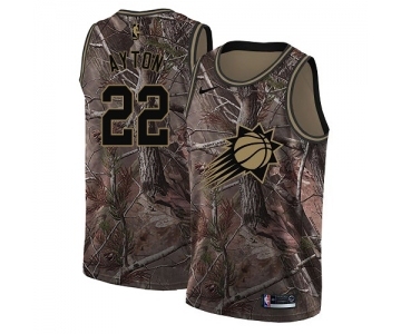 Women's Nike Phoenix Suns #22 Deandre Ayton Swingman Camo Realtree Collection NBA Jersey