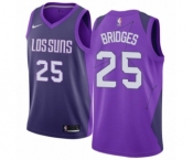 Women's Nike Phoenix Suns #25 Mikal Bridges Swingman Purple NBA Jersey - City Edition