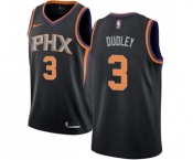 Women's Nike Phoenix Suns #3 Jared Dudley Authentic Black Alternate NBA Jersey Statement Edition