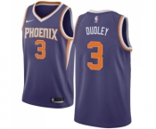 Women's Nike Phoenix Suns #3 Jared Dudley Swingman Purple Road NBA Jersey - Icon Edition