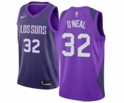 Women's Nike Phoenix Suns #32 Shaquille O'Neal Swingman Purple NBA Jersey - City Edition