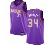 Women's Nike Phoenix Suns #34 Charles Barkley Swingman Purple NBA Jersey - 2018-19 City Edition