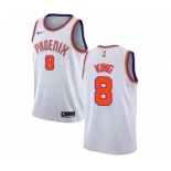 Women's Nike Phoenix Suns #8 George King Authentic White NBA Jersey - Association Edition