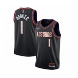 Women's Phoenix Suns #1 Devin Booker Swingman Black Basketball Jersey - 2019-20 City Edition