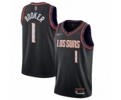 Women's Phoenix Suns #1 Devin Booker Swingman Black Basketball Jersey - 2019-20 City Edition