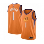 Women's Phoenix Suns #1 Devin Booker Swingman Orange Finished Basketball Jersey - Statement Edition