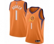 Women's Phoenix Suns #1 Devin Booker Swingman Orange Finished Basketball Jersey - Statement Edition