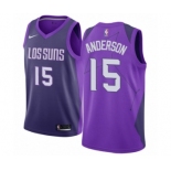 Youth Nike Phoenix Suns #15 Ryan Anderson Swingman Purple NBA Jersey - City Edition