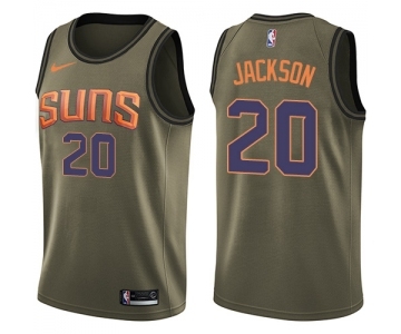 Youth Nike Phoenix Suns #20 Josh Jackson Swingman Green Salute to Service NBA Jersey