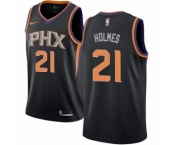 Youth Nike Phoenix Suns #21 Richaun Holmes Swingman Black NBA Jersey Statement Edition