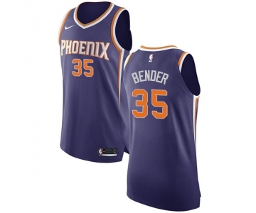 Youth Nike Phoenix Suns #35 Dragan Bender Authentic Purple Road NBA Jersey - Icon Edition