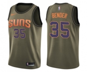 Youth Nike Phoenix Suns #35 Dragan Bender Swingman Green Salute to Service NBA Jersey