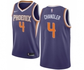 Youth Nike Phoenix Suns #4 Tyson Chandler Swingman Purple Road NBA Jersey - Icon Edition