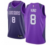 Youth Nike Phoenix Suns #8 George King Swingman Purple NBA Jersey - City Edition