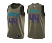 Men Nike Charlotte Hornets #44 Frank Kaminsky Green Salute to Service NBA Swingman Jersey