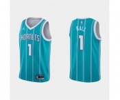 Men's Charlotte Hornets #1 LaMelo Ball 2022-23 Teal Icon Edition Stitched Basketball Jersey