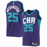 Men's Charlotte Hornets #25 PJ Washington Jr. Jordan Brand Purple 2020-21 Swingman Jersey