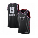 Men's Jordan Charlotte Hornets #15 Kemba Walker Swingman Black 2019 All-Star Game Basketball Jersey