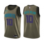 Men's Nike Charlotte Hornets #10 Michael Carter-Williams Swingman Green Salute to Service NBA Jersey