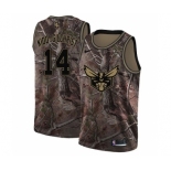 Men's Nike Charlotte Hornets #14 Michael Kidd-Gilchrist Swingman Camo Realtree Collection NBA Jersey