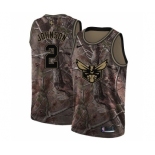 Men's Nike Charlotte Hornets #2 Larry Johnson Swingman Camo Realtree Collection NBA Jersey