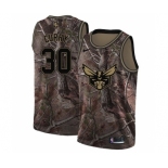 Men's Nike Charlotte Hornets #30 Dell Curry Swingman Camo Realtree Collection NBA Jersey