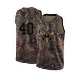 Men's Nike Charlotte Hornets #40 Cody Zeller Swingman Camo Realtree Collection NBA Jersey