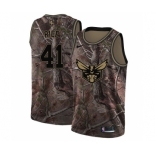 Men's Nike Charlotte Hornets #41 Glen Rice Swingman Camo Realtree Collection NBA Jersey