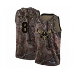 Men's Nike Charlotte Hornets #8 Bismack Biyombo Swingman Camo Realtree Collection NBA Jersey