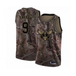 Men's Nike Charlotte Hornets #9 Tony Parker Swingman Camo Realtree Collection NBA Jersey