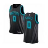 Men's Nike Jordan Charlotte Hornets #0 Miles Bridges Swingman Black NBA Jersey - 2018-19 City Edition