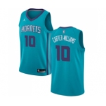 Men's Nike Jordan Charlotte Hornets #10 Michael Carter-Williams Swingman Teal NBA Jersey - Icon Edition