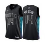 Men's Nike Jordan Charlotte Hornets #14 Michael Kidd-Gilchrist Swingman Black NBA Jersey - City Edition