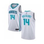 Men's Nike Jordan Charlotte Hornets #14 Michael Kidd-Gilchrist Swingman White NBA Jersey - Association Edition