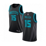 Men's Nike Jordan Charlotte Hornets #15 Percy Miller Swingman Black NBA Jersey - 2018-19 City Edition