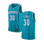 Men's Nike Jordan Charlotte Hornets #30 Dell Curry Swingman Aqua Hardwood Classics NBA Jersey