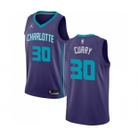 Men's Nike Jordan Charlotte Hornets #30 Dell Curry Swingman Purple NBA Jersey Statement Edition