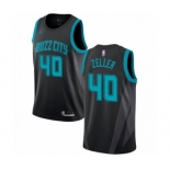 Men's Nike Jordan Charlotte Hornets #40 Cody Zeller Swingman Black NBA Jersey - 2018-19 City Edition